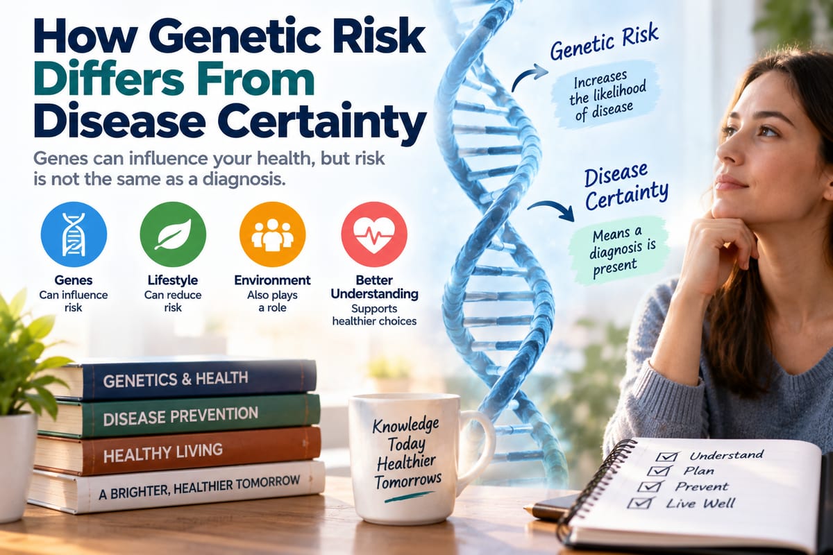 How Genetic Risk Differs From Disease Certainty