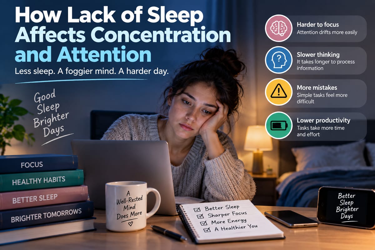 How Lack of Sleep Affects Concentration and Attention