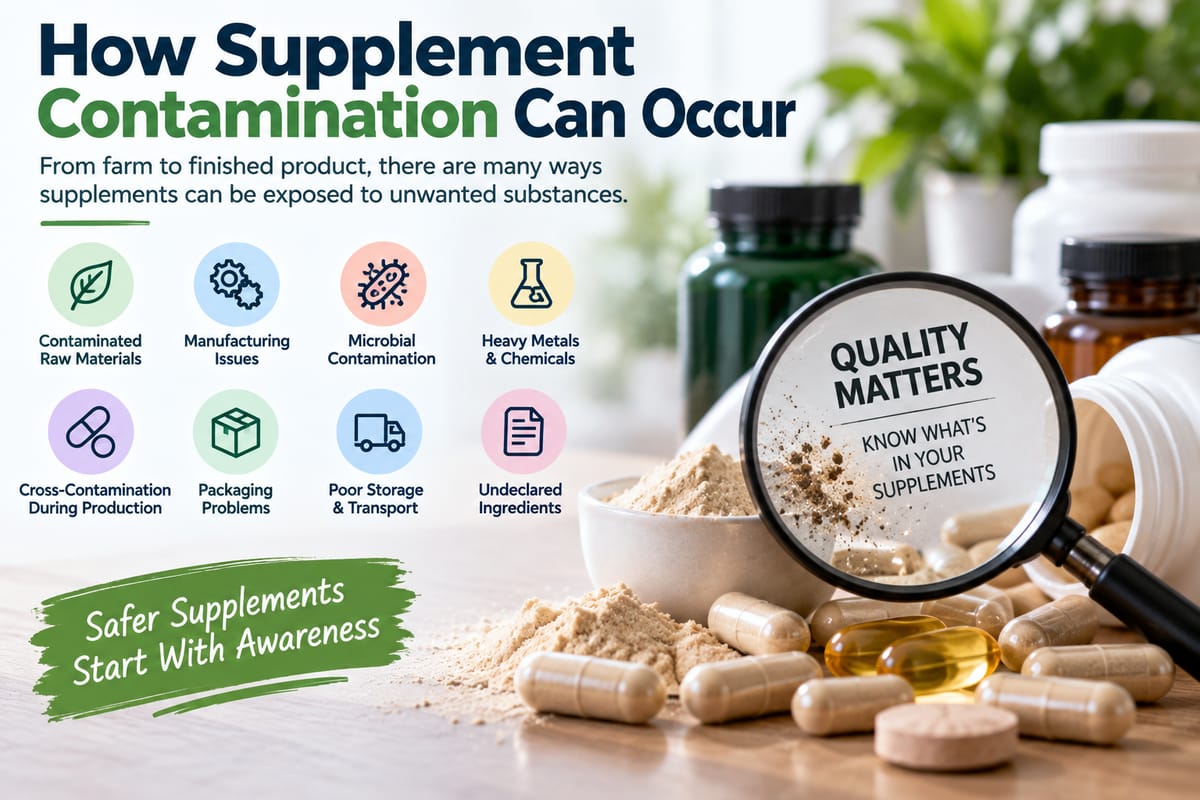 How Supplement Contamination Can Occur