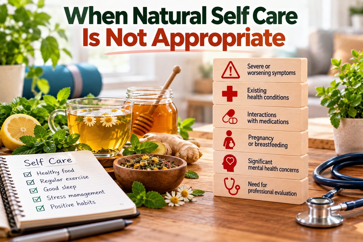 When Natural Self Care Is Not Appropriate
