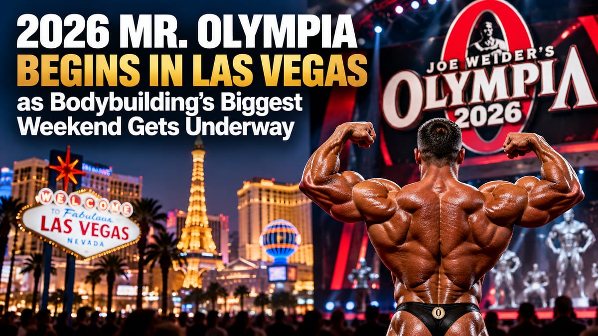 2026 Mr. Olympia Begins in Las Vegas as Bodybuilding's Biggest Weekend Gets Underway