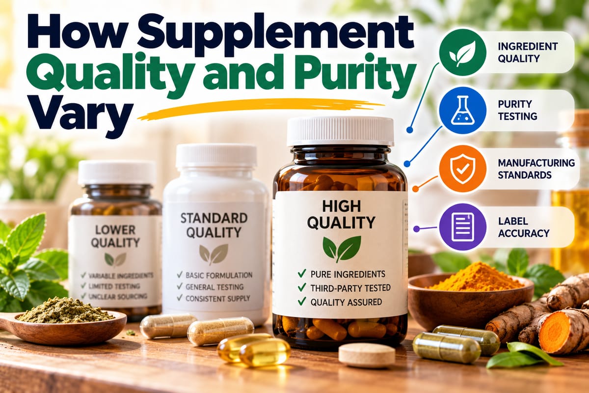 How Supplement Quality and Purity Vary