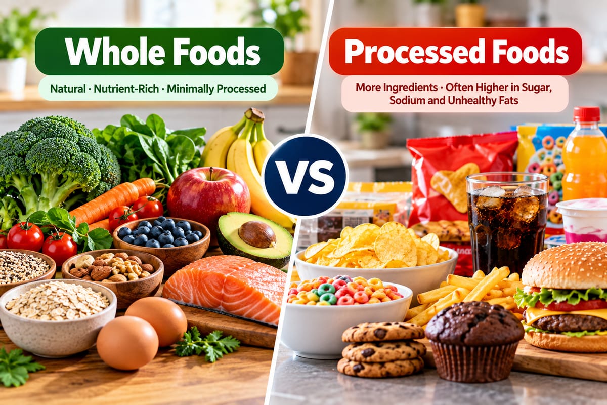 Difference Between Whole and Processed Foods