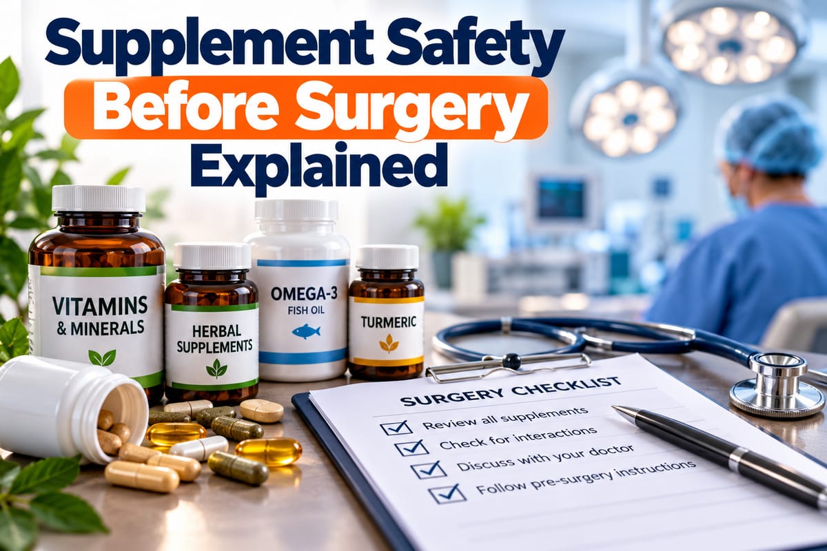 Supplement Safety Before Surgery Explained