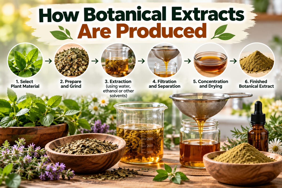 How Botanical Extracts Are Produced